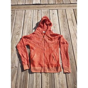 Miss Me Ladies Lace Pattern Hoodie Size Medium